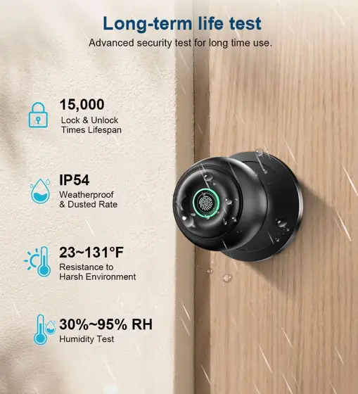 Fingerprint Door Lock, Smart Fingerprint… — Photo 3