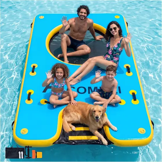 Inflatable Dock with Dog Ramp,… — Photo 1