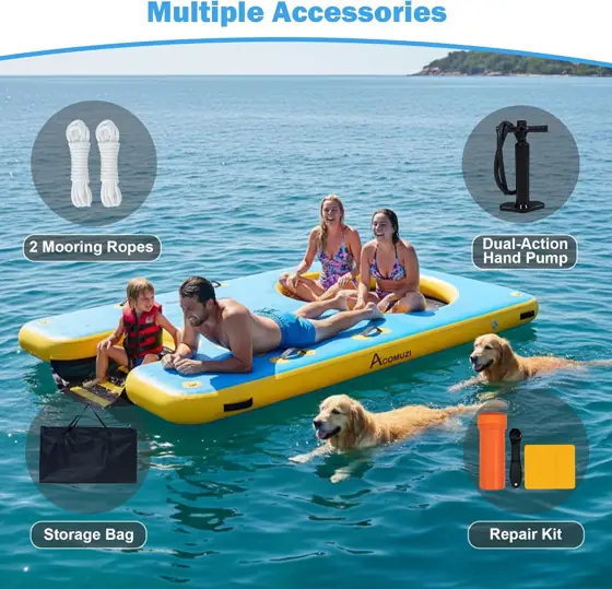 Inflatable Dock with Dog Ramp,… — Photo 2