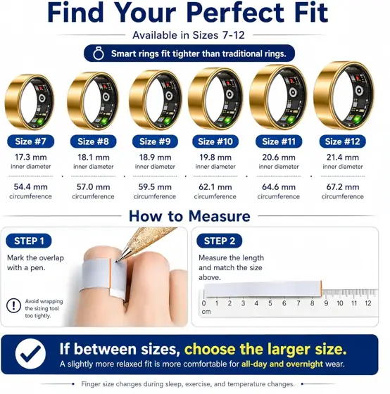 Smart Ring Fitness Tracker, HR,… — Photo 2
