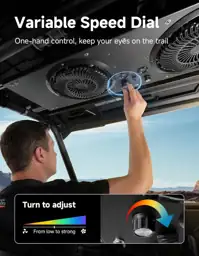 KEMIMOTO UTV Fan Compatible with… — Photo 4