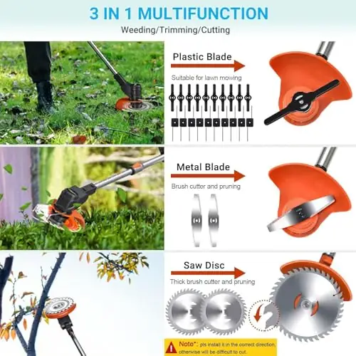 Weed Wacker Cordless 3-in-1 Grass… — Photo 2