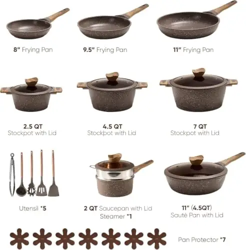 CAROTE 26pcs Pots and Pans… — Photo 2