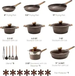 CAROTE 26pcs Pots and Pans… — Photo 2