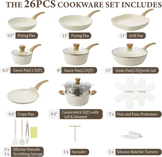 26-Pcs Pots & Pans Nonstick… — Photo 2
