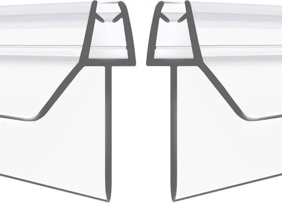 2-Pack Frameless Shower Door Bottom… — Photo 1