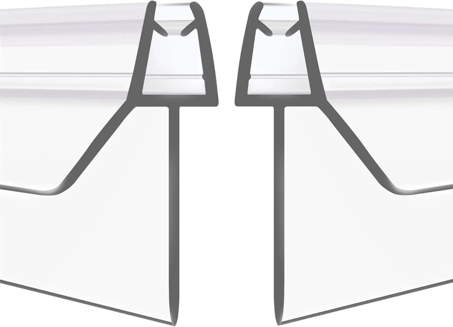 2-Pack Frameless Shower Door Bottom… — Photo 1