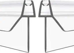 2-Pack Frameless Shower Door Bottom… — Photo 1