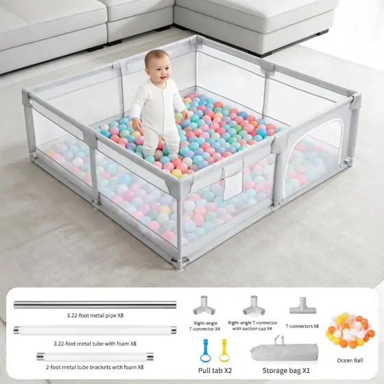 Large Baby Playpen 78"x78",Indoor &… — Photo 3