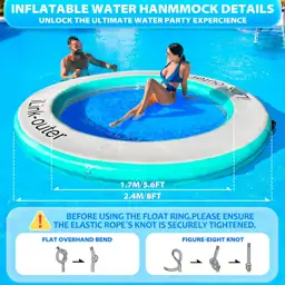 iLink-outer 8FT Inflatable Water Hammock… — Photo 2