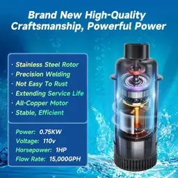 RELIY Pond Fountain Aerator 1HP… — Photo 2