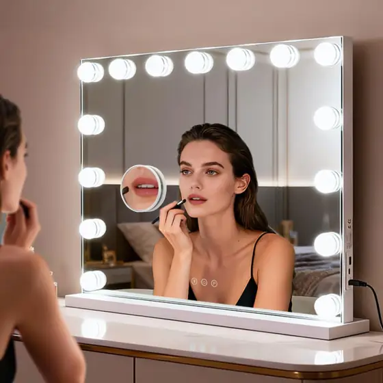 M MIVONDA Lighted Makeup Mirror,… — Photo 2