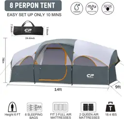 CAMPROS CP 8 Person Camping… — Photo 2