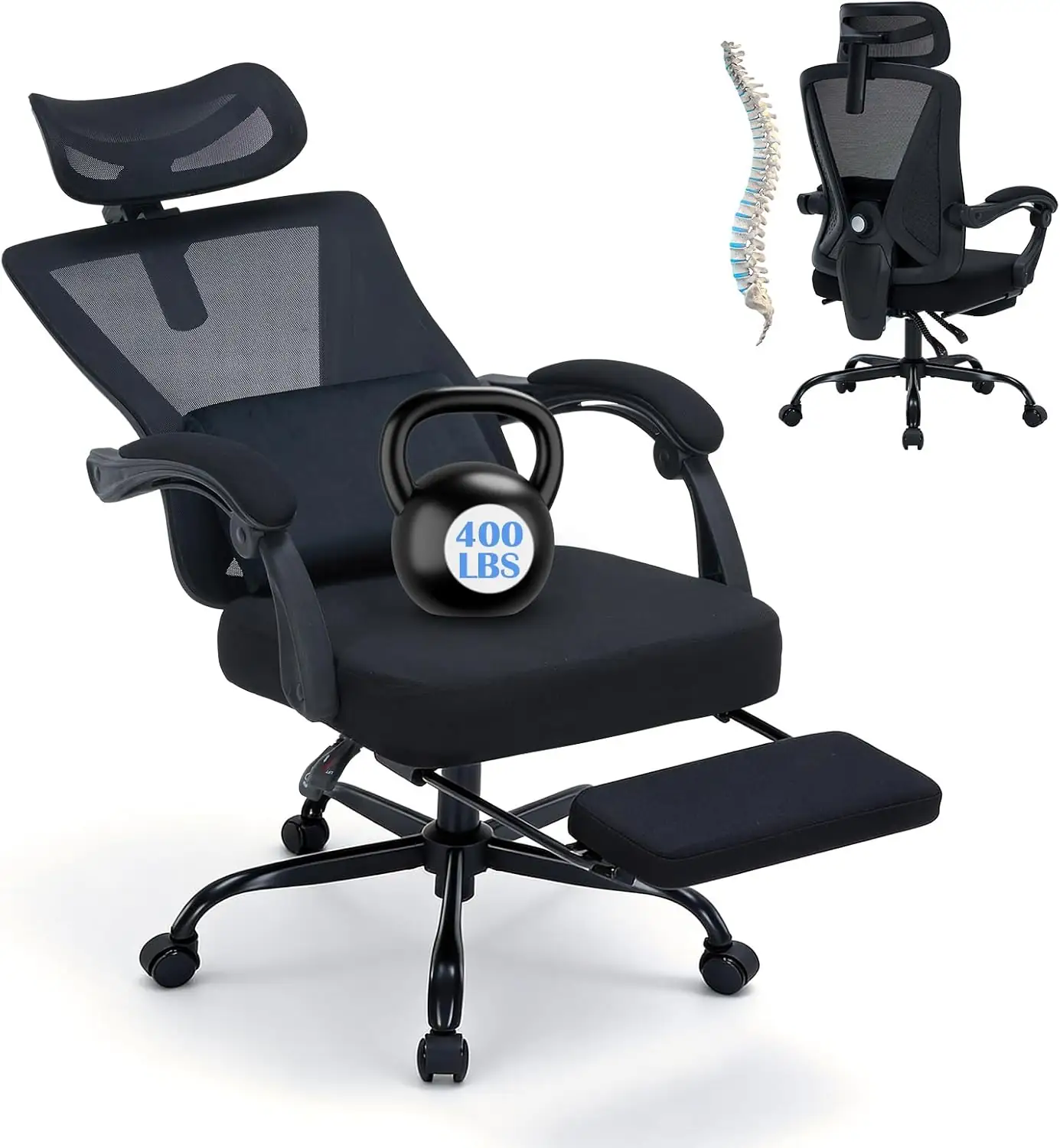 Office Chair with Footrest, Adjustable… — Photo 1