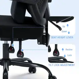 Office Chair with Footrest, Adjustable… — Photo 3