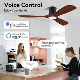52" Smart Ceiling Fan with… — Photo 2
