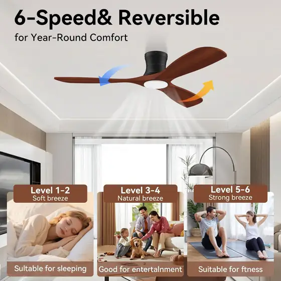 52" Smart Ceiling Fan with… — Photo 3