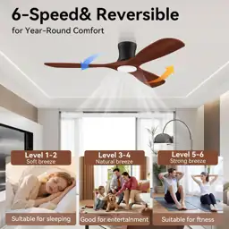 52" Smart Ceiling Fan with… — Photo 3