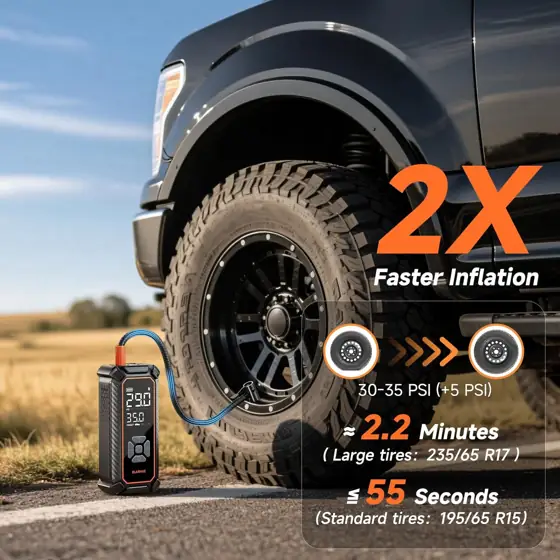 OlarHike Tire Inflator Portable Air… — Photo 2