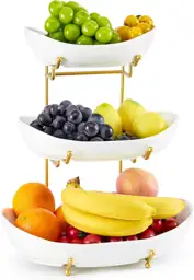 3 Tier Fruit Basket, Ceramic… — Photo 1