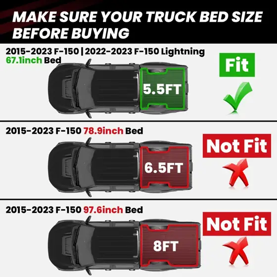 LASFIT 5.5ft Bed Mat for… — Photo 2