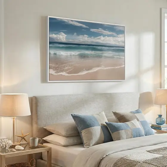 Framed Coastal Beach Wall Art,… — Photo 2