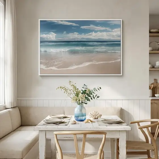 Framed Coastal Beach Wall Art,… — Photo 3