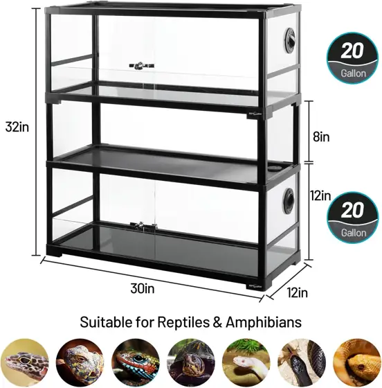 REPTI ZOO Double Stacked Reptile… — Photo 2