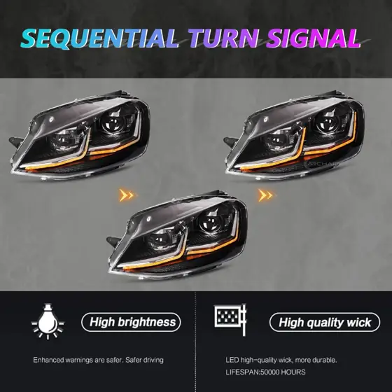 Pair Silver Inner Headlights Compatible… — Photo 3