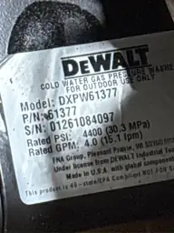 DEWALT 4400 PSI 4.0 GPM… — Photo 6