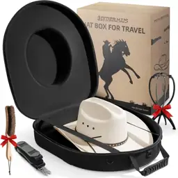Cowboy Hat Box, Hard Shell… — Photo 1