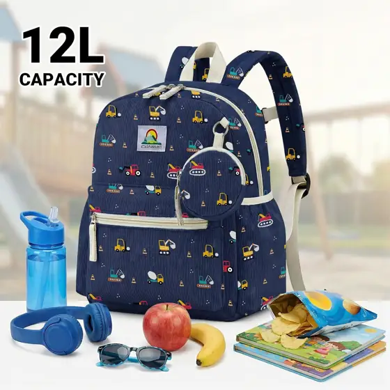 Corduroy Toddler Backpack for Boys… — Photo 2
