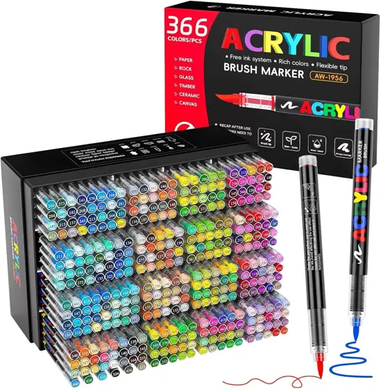 366 Colors Acrylic Paint Marker… — Photo 1