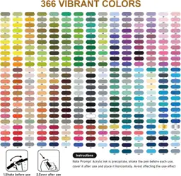 366 Colors Acrylic Paint Marker… — Photo 2