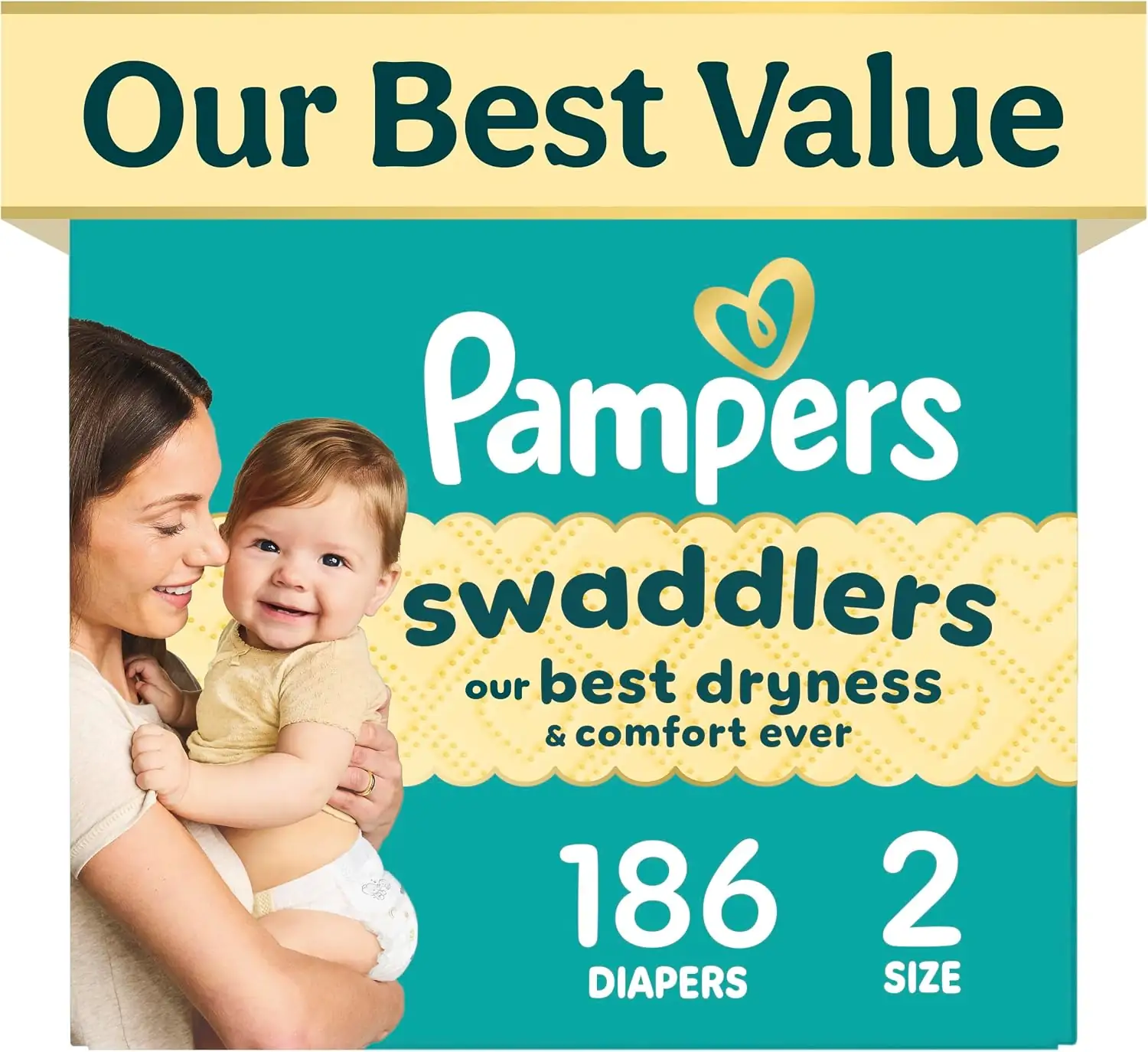 Pampers Swaddlers Diapers, Size 2… — Photo 1