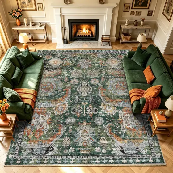 RUGSURE Washable Area Rugs -… — Photo 1