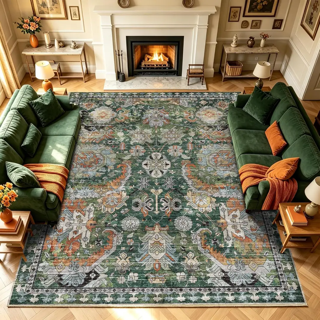 RUGSURE Washable Area Rugs -… — Photo 1