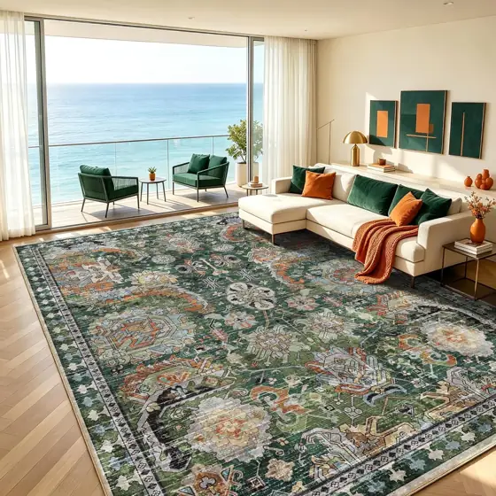 RUGSURE Washable Area Rugs -… — Photo 3