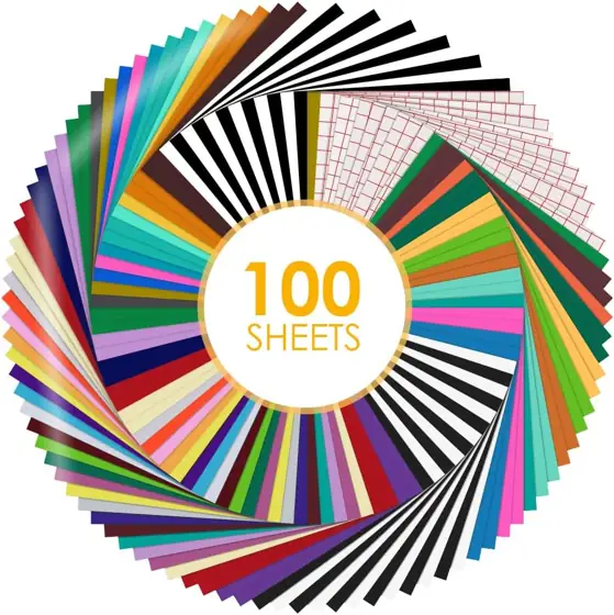 HTVRONT Permanent Vinyl, 100 Pack,… — Photo 1