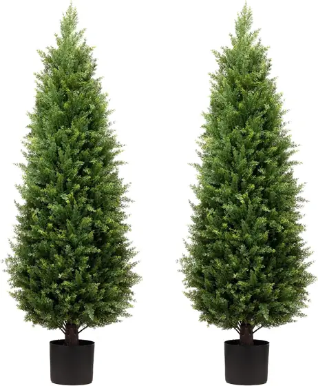 4ft Artificial Cedar Trees Set… — Photo 1
