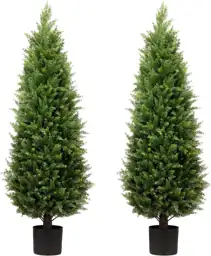 4ft Artificial Cedar Trees Set… — Photo 1