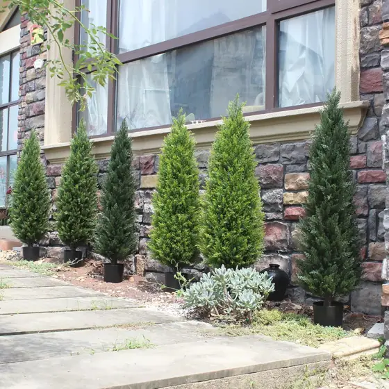 4ft Artificial Cedar Trees Set… — Photo 3
