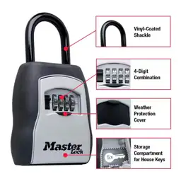 Master Lock Lock Box, Resettable… — Photo 3