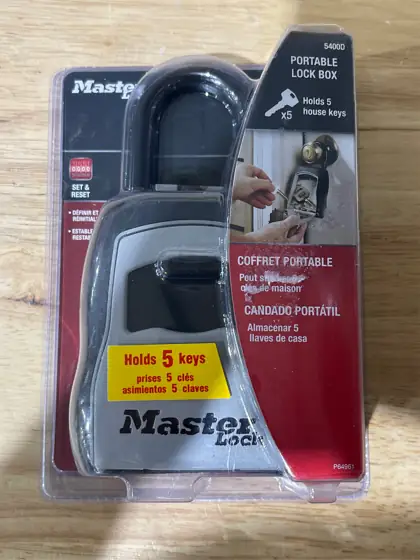 Master Lock Lock Box, Resettable… — Photo 4