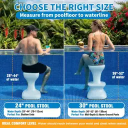 30" Pool Stools for Underwater,… — Photo 2