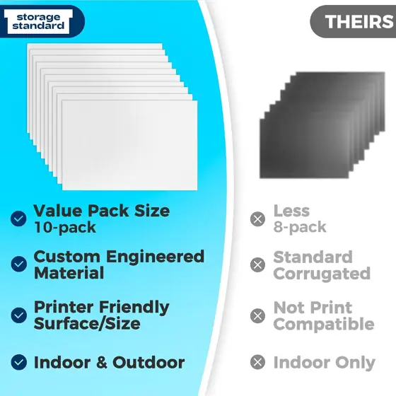 10-Pack Poster Board 24x36 Corrugated… — Photo 3