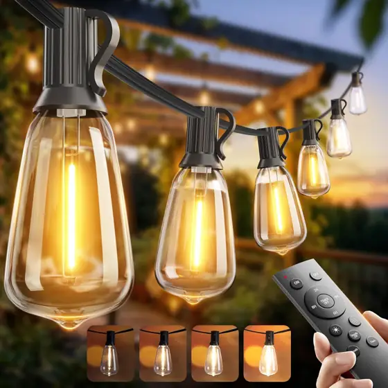 addlon 100FT Outdoor String Lights… — Photo 1