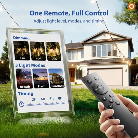 addlon 100FT Outdoor String Lights… — Photo 2