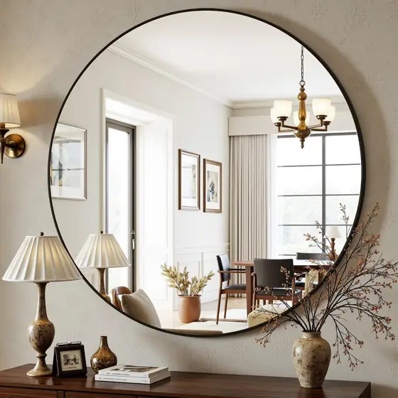 Antok 30-Inch Round Wall Mirror… — Photo 1