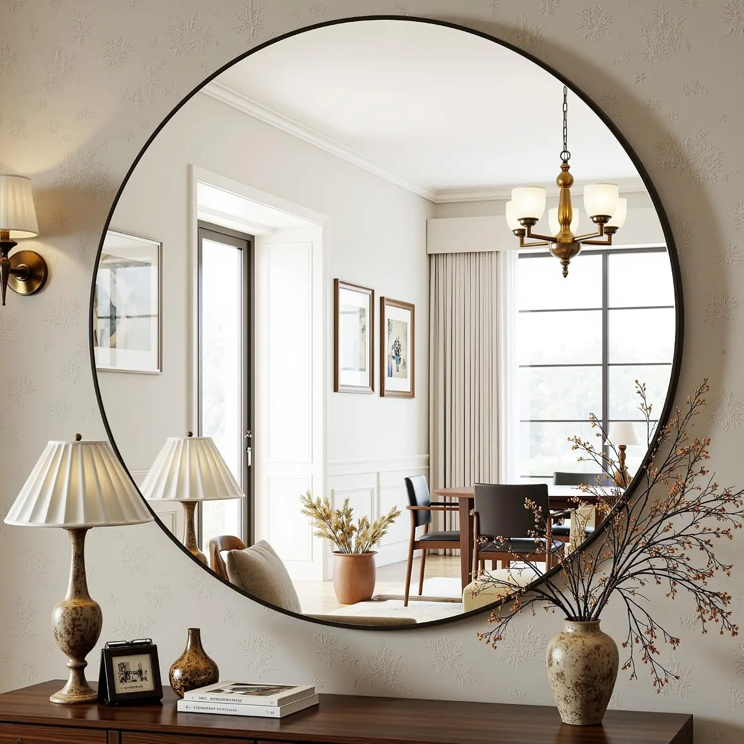 Antok 30-Inch Round Wall Mirror… — Photo 1